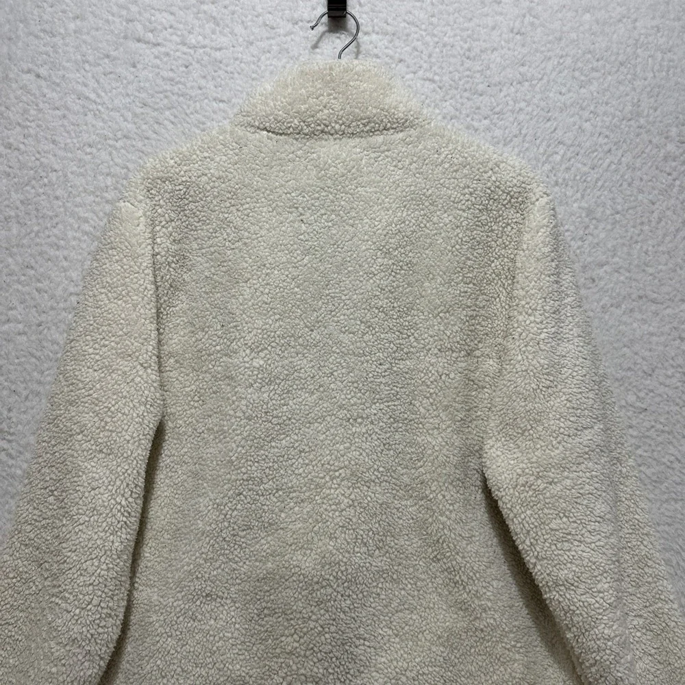 Pacsun Fleece 1/4 Zip Ivory White‎ Pullover Jacket Size Medium